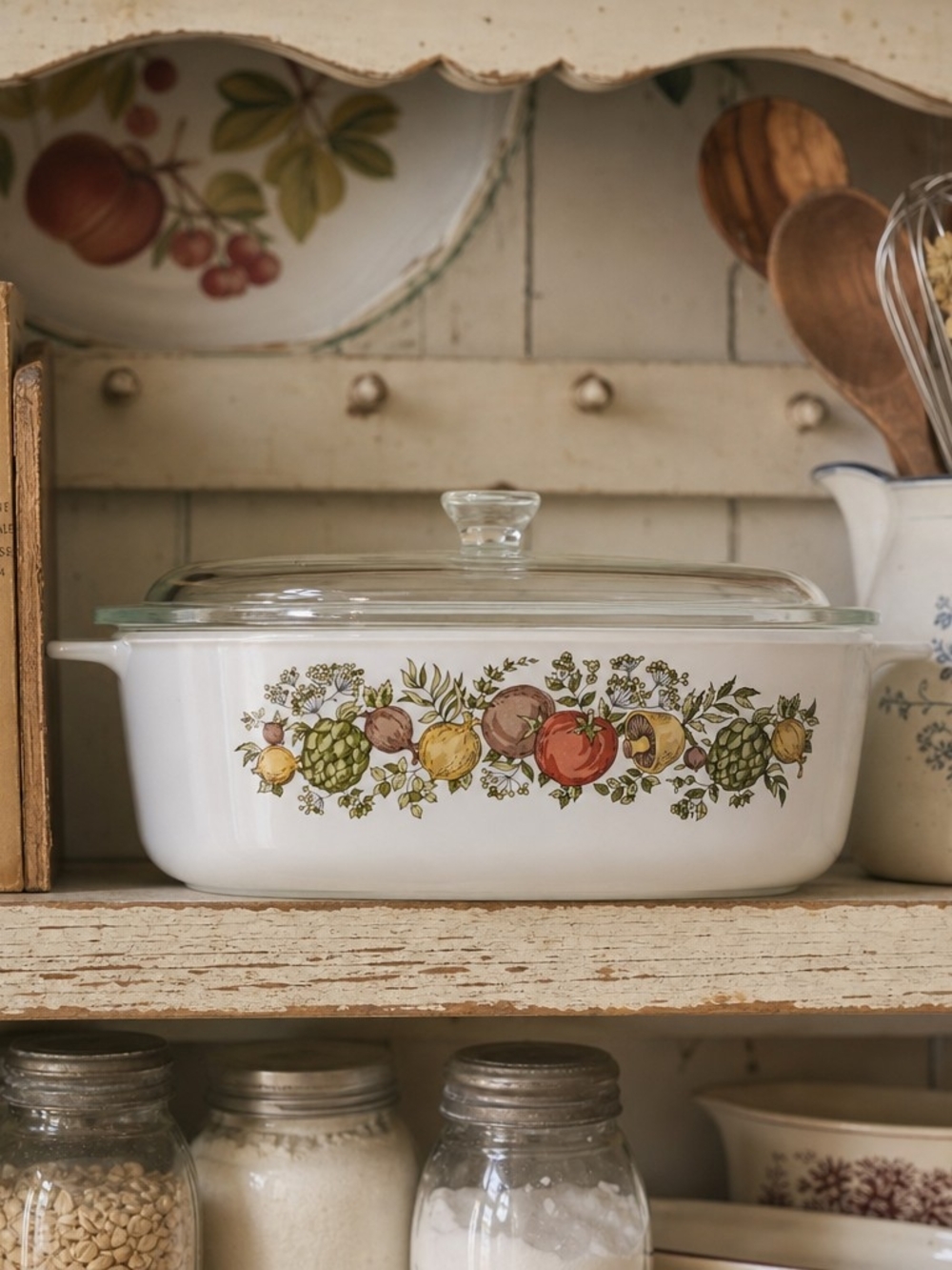 Vintage Corning Ware “Spice of Life” 2L Casserole Dish with Lid